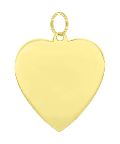 Antique: Large Gold Heart Locket, 14K Gold