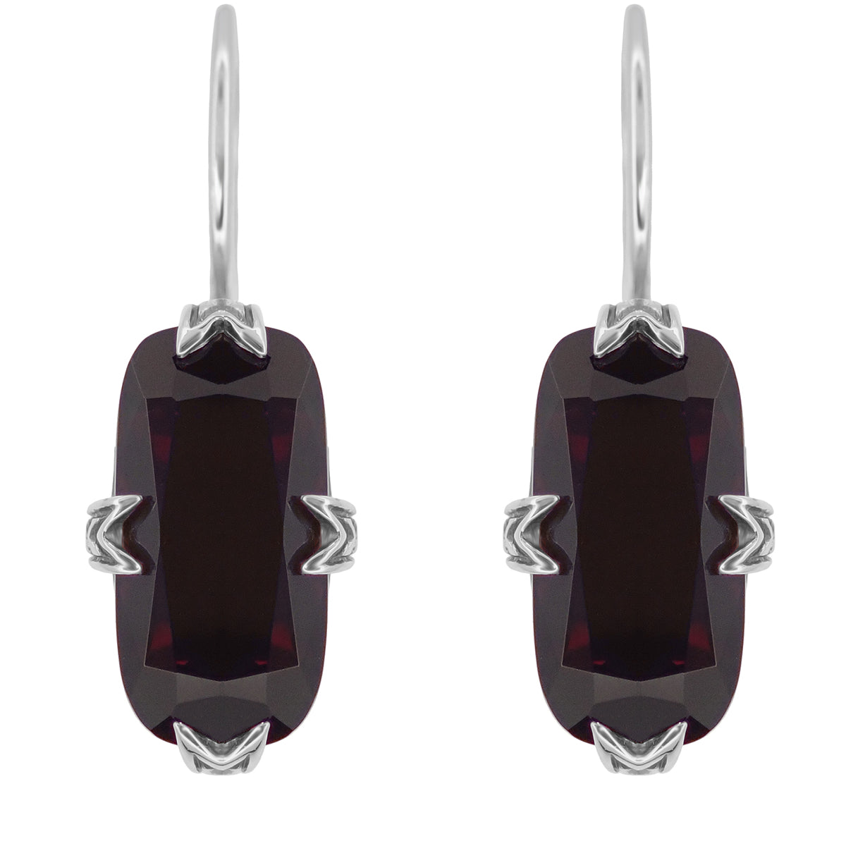 Garnet orders earrings, garnet and sterling earrings, garnet gold filled earrings, Art Deco garnet earrings