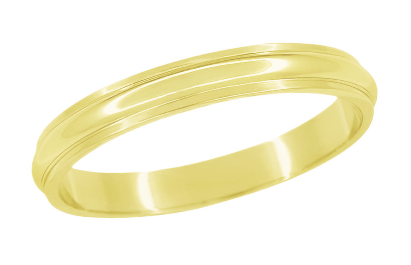 3mm Classic Round Bangle Bracelet in 14k Yellow Gold - Filigree Jewelers