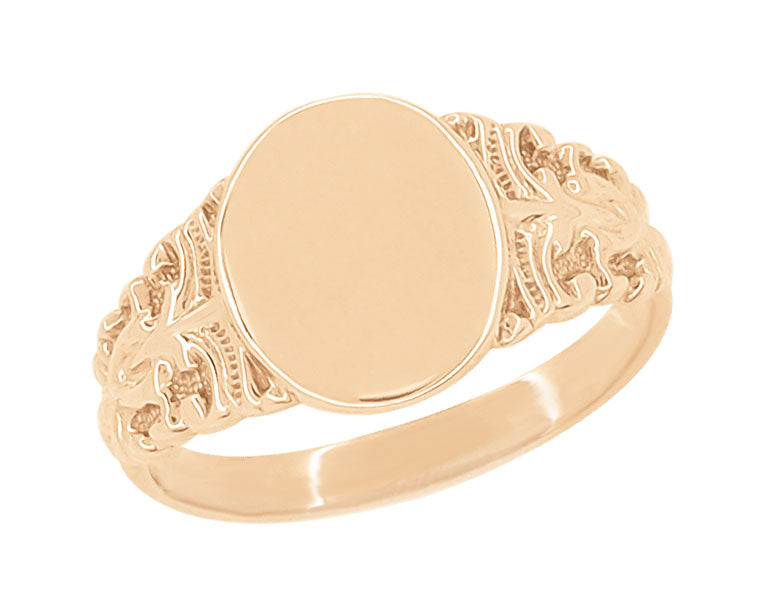 Men's High Polished Pinky Signet Ring