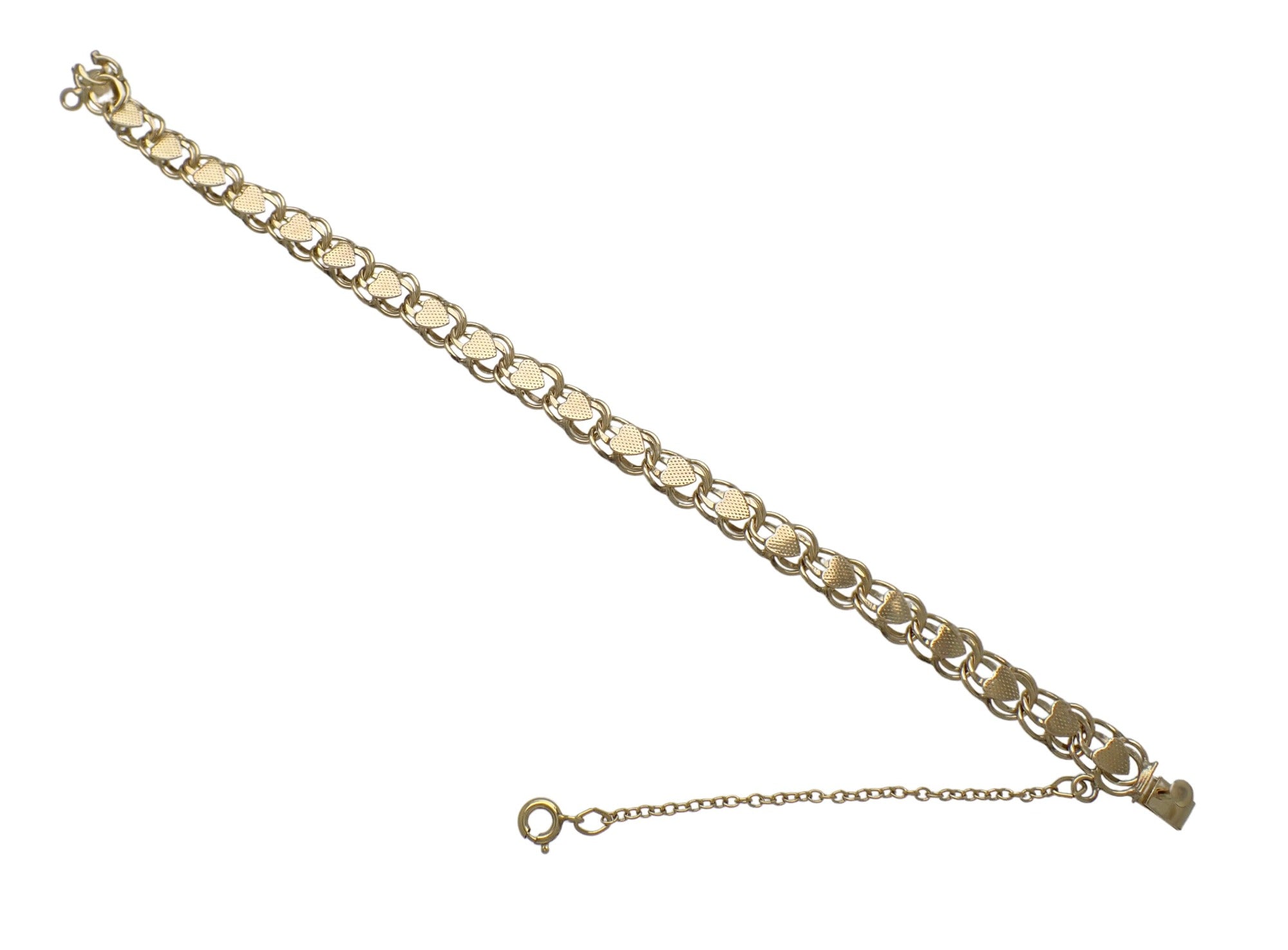Vintage Gold Filled Charm Bracelet Football Basketball Name Charms 6 3/4''  16g