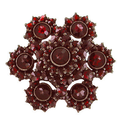 Bohemian on sale garnet brooch