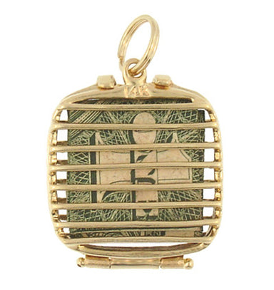 Mad Money Case Movable Charm in 14 Karat Yellow Gold - alternate view