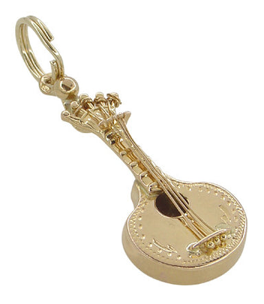 Mandolin Charm in 18 Karat Gold - alternate view