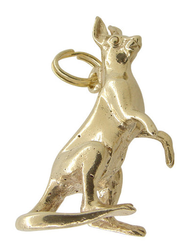 Kangaroo Charm in 14 Karat Gold - alternate view