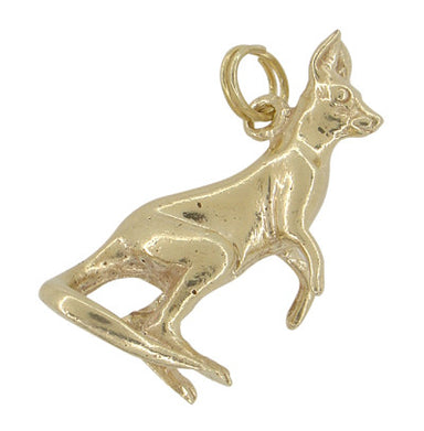 Kangaroo Charm in 14 Karat Gold