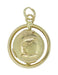 Spinning Globe Movable Charm in 14 Karat Gold