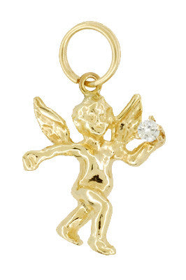 Vintage 14k gold Cherub orders pendant necklace