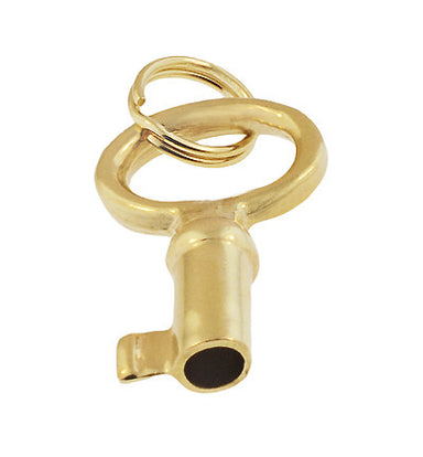 Vintage Key Charm in 14 Karat Yellow Gold - alternate view