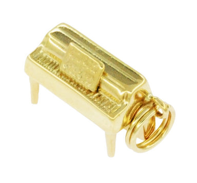 Upright Piano Charm in 14 Karat Gold - alternate view