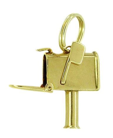 Mailbox Moveable Charm in 14 Karat Gold