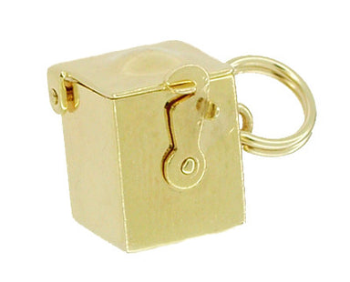 Movable Black Jack in the Box Charm in 14K Gold - 1950s Vintage - alternate view