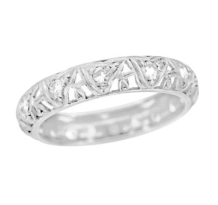 800L-101 Vintage Modern bezel set diamond platinum high polish wedding  eternity band [800L-101P] : Platinum Plus Designs, manufacturers of antique  reproduction jewelry, Micro-Pave bands and French cut rings, Elegant  Engagement Rings, Wedding