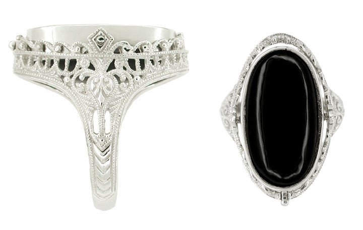 Cameo onyx store flip ring