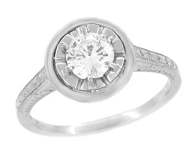 Vintage & Antique 1930s Art Deco Edwardian 1.03 Carat Total Weight Old  European Cut Diamond Engagement Ring in Platinum Theidolseye - Etsy