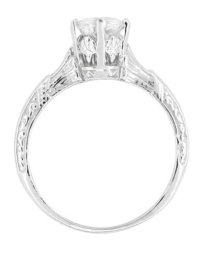 Platinum Diamond Engagement Ring 0.40 CT Solitaire Diamond