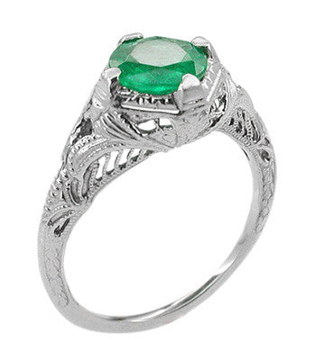Vintage Emerald and Baguette Diamond Ring – Ashley Zhang Jewelry