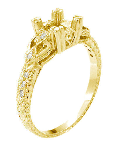 14k yellow online gold ring mountings